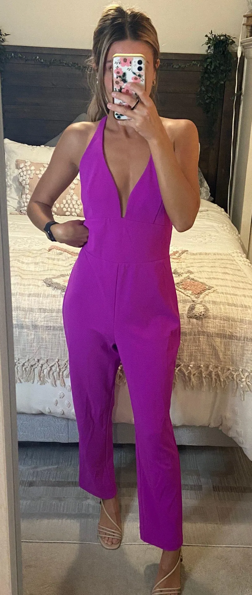 EXPRESS Bright Magenta Jumpsuit  - Image 3