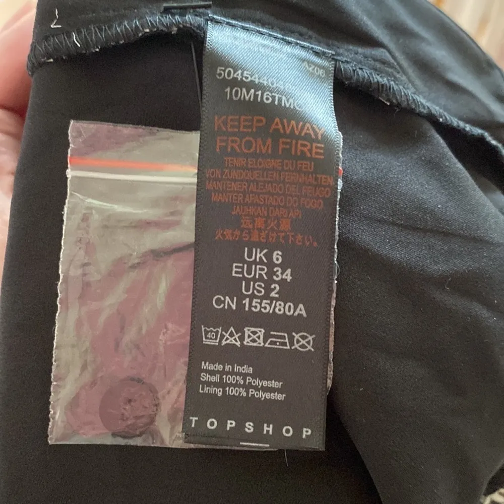 Topshop Animal Print Leopard Cheetah Dress Long Sleeves Ruffle Collared Size 2‎ - Image 4