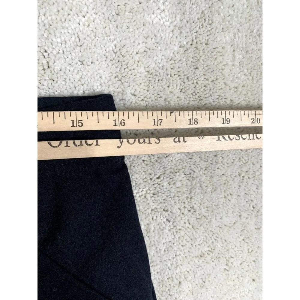 J.Jill Pointe Leggings Medium Black Pull On Pants Stretch Career Work Elastic - Image 7