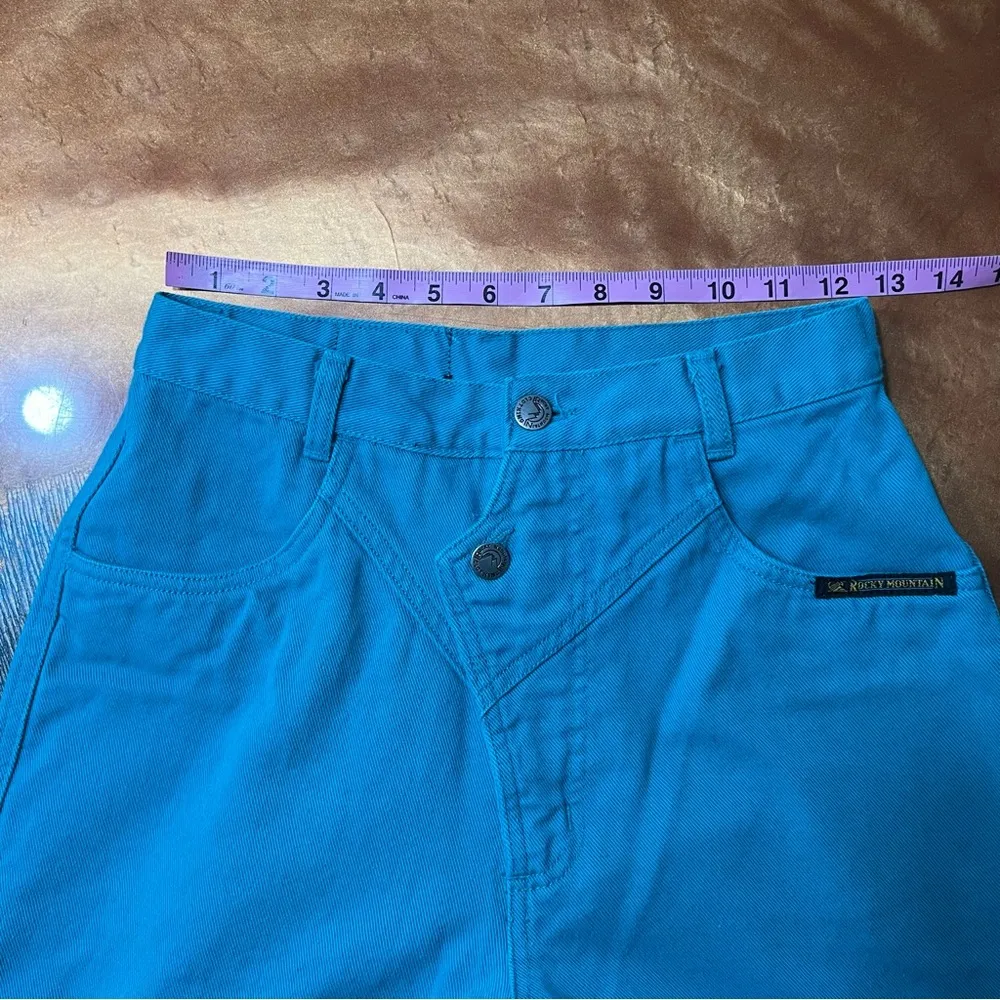 Rocky Mountain Clothing Turquoise High rise Jeans size 25” bare back riding - Image 8