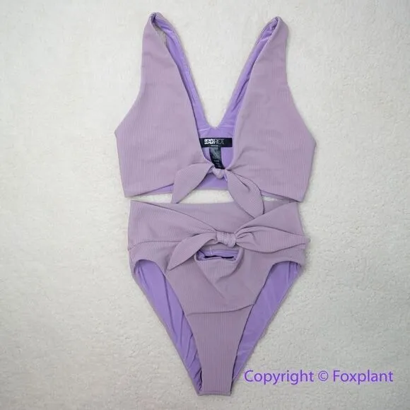 New! Set! Beach Riot Free People Rib Dallas Emma bikini‎ bottom lavender, size S - Image 2
