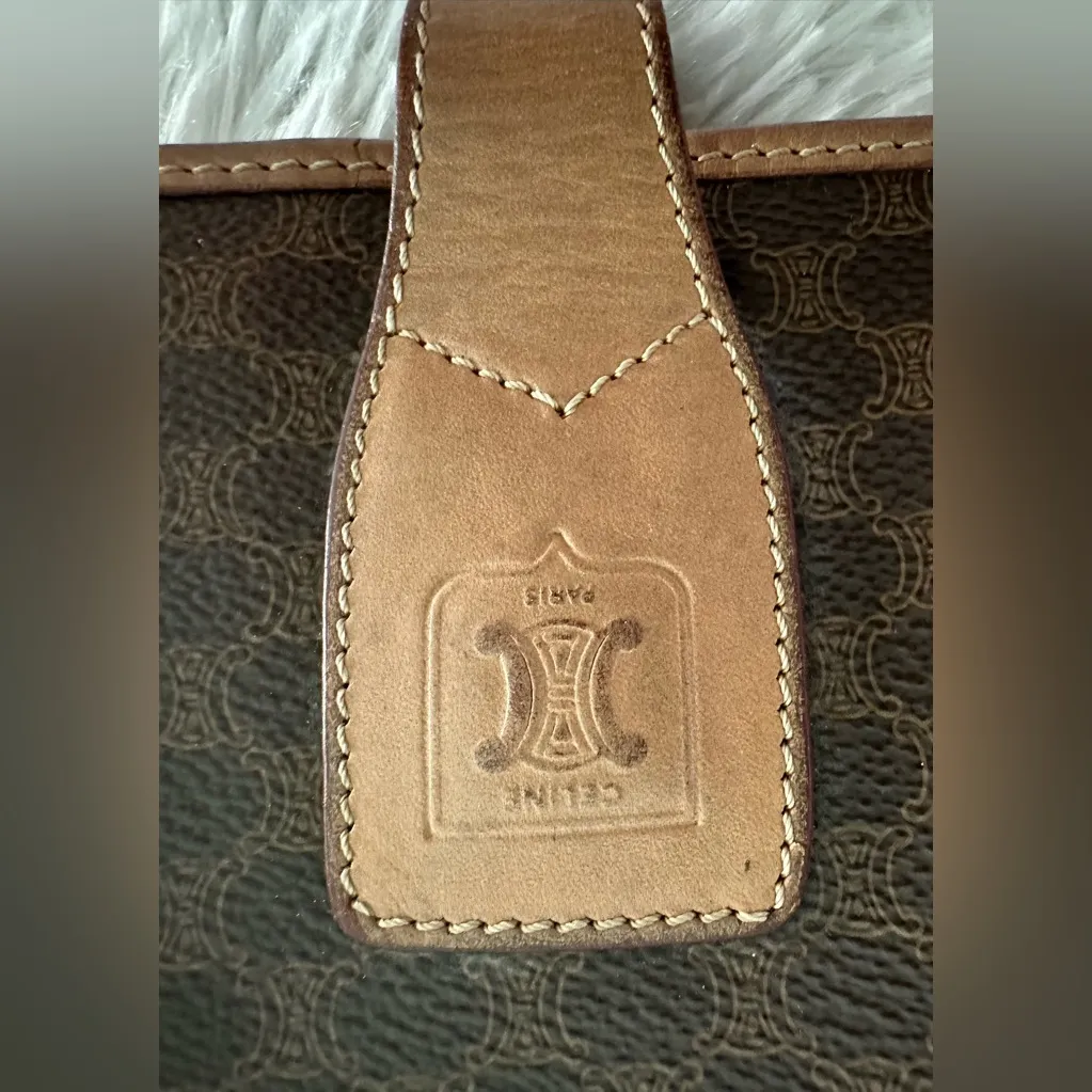 Celine Brown Macadam Crossbody Bag Handbag‎ - Image 3