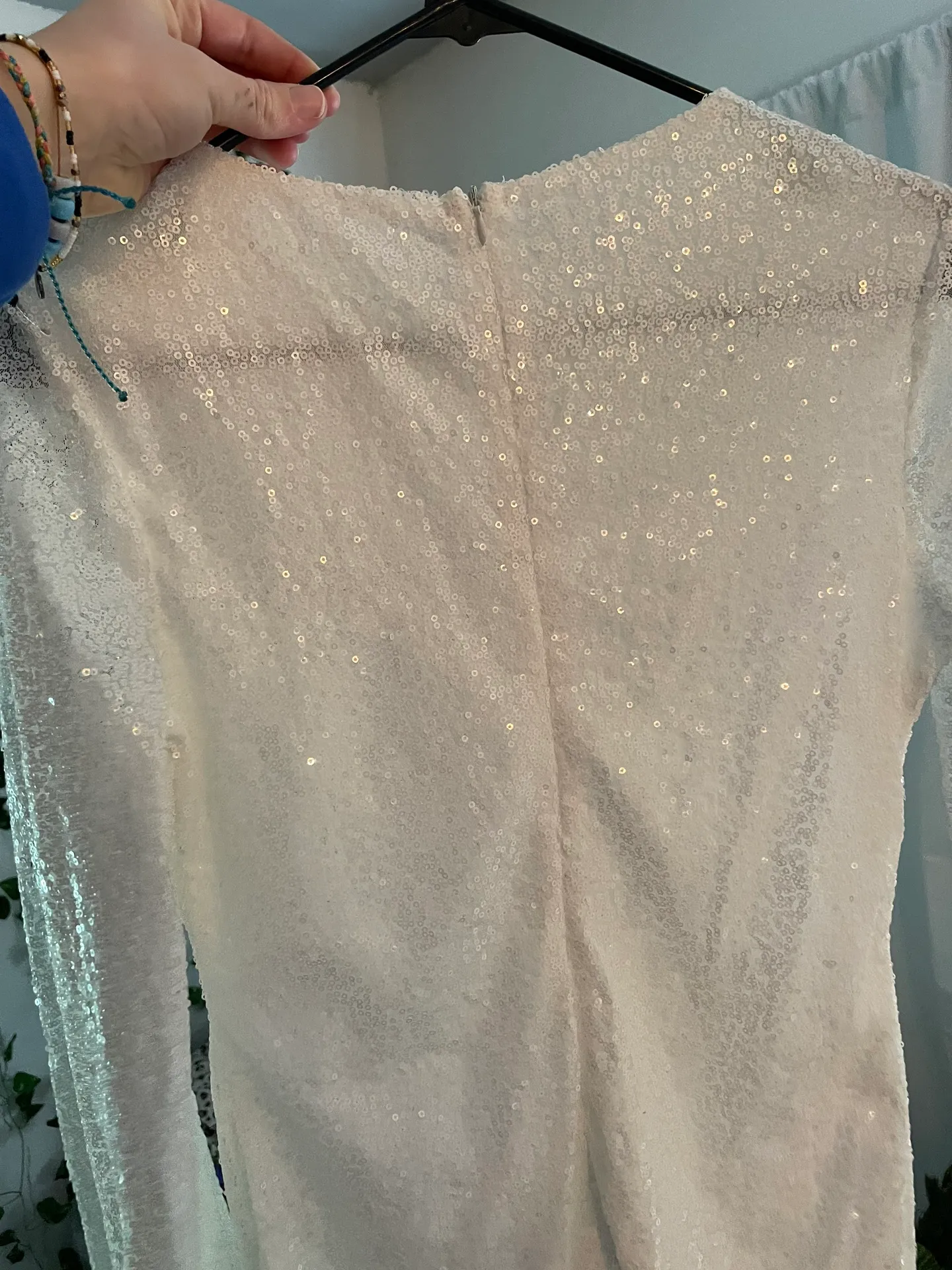 Allyzone White Sequin Formal Dress - Image 3
