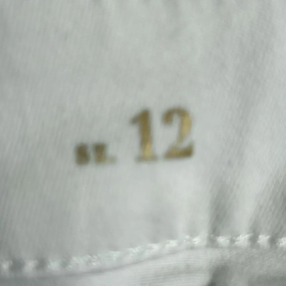 White House Black Market High-Rise Straight Leg Jeans Size 12 White Denim - Image 7