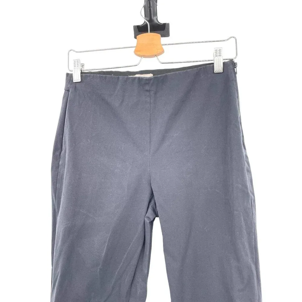 Everlane‎ The Side-Zip Stretch Cotton Pants in Black Ankle Crop Size US 8 - Image 4