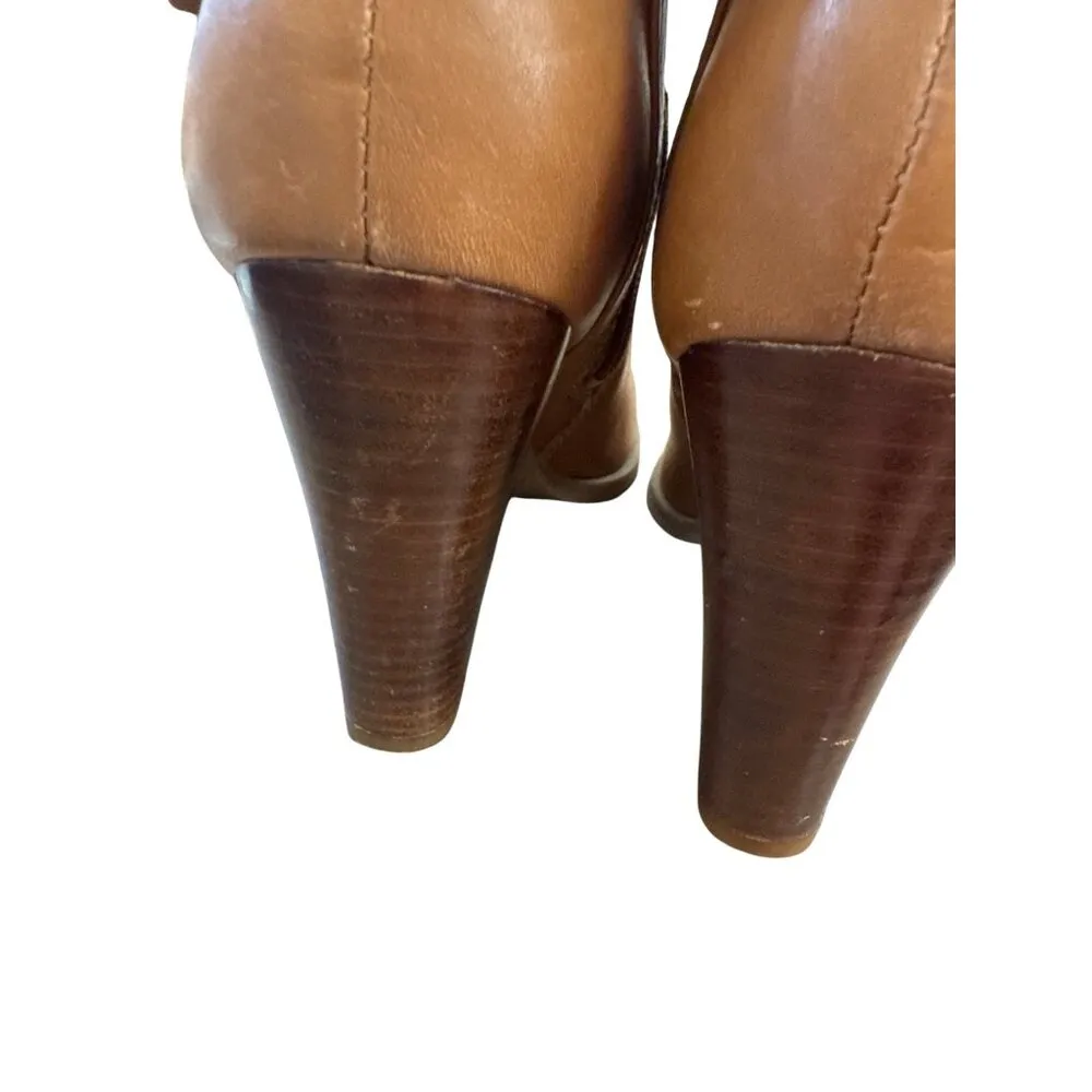 Nine West Womens Brown Leather Knee-High Boots Size 7.5M SKU 7166 - Image 9