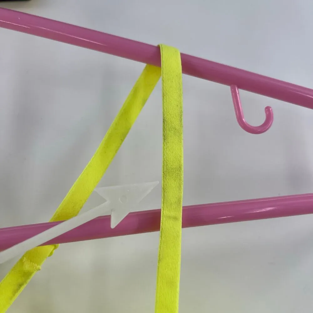 AERIE Bralette Size Extra Small Yellow NWT Lace Mesh Floral Unlined Intimates - Image 8