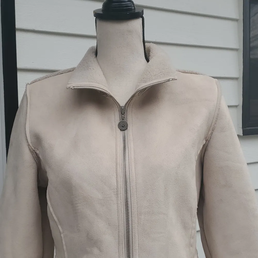 Mudd  Y2K Sherpa Lined Suede Jacket - Image 2