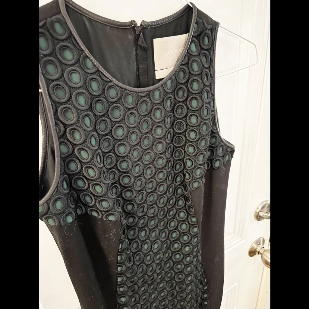 Jason Wu Leather Trim Sheath Sz 4 Pre Fall Collection‎ - Image 2