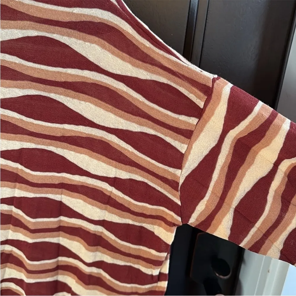 EUC Zara Printed Knit Tunic Dress Limited Edition Size Medium - Image 7