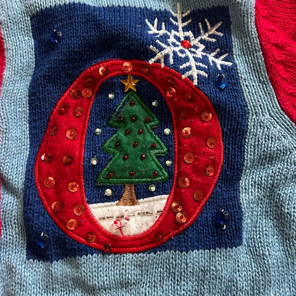 Tiara Women's Christmas Cardigan Sweater XL‎ Multicolor Festive Holiday NOEL - Image 3