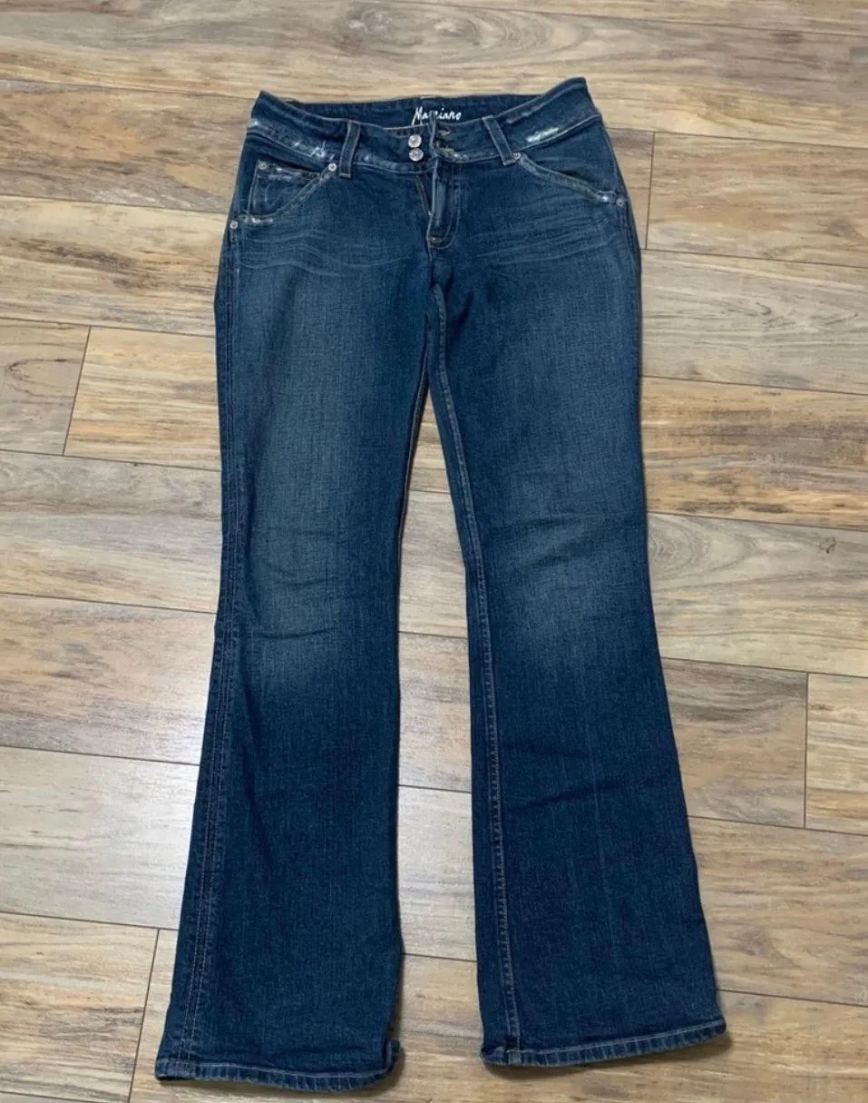 Marciano by guess y2k denim flare jeans - Image 3