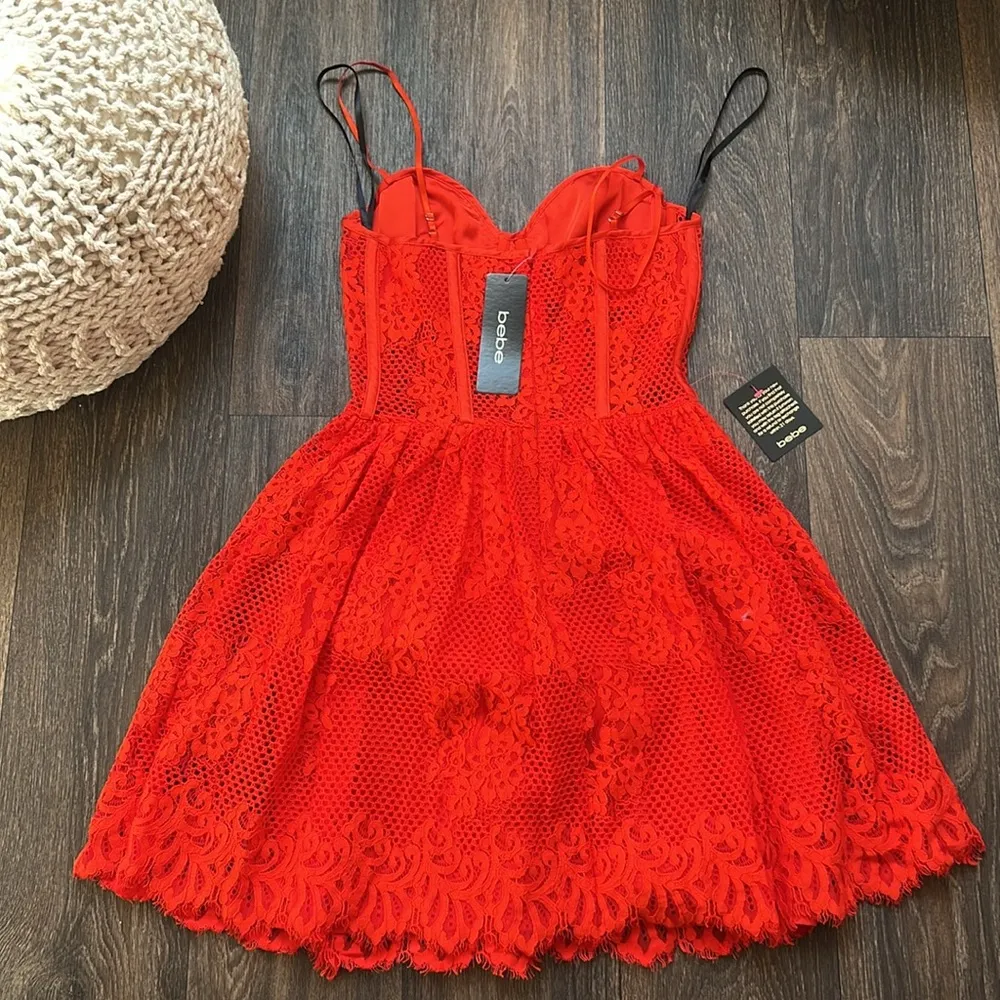 Bebe Lace Bustier Dress - Image 4