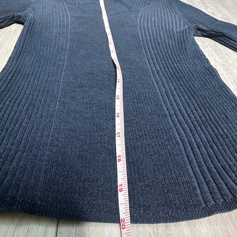 Vintage Calvin Klein silk blend long sleeve stretchy ribbed fitted v neck size s - Image 4