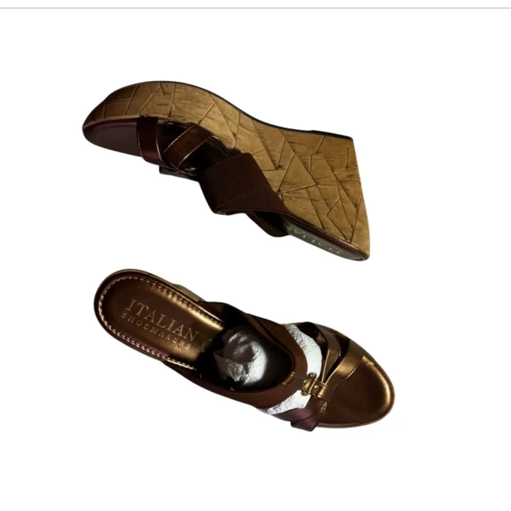 Italian Shoemakers Brown pumps‎ size 41  made in Italy comfort light sandal shoe - Image 2