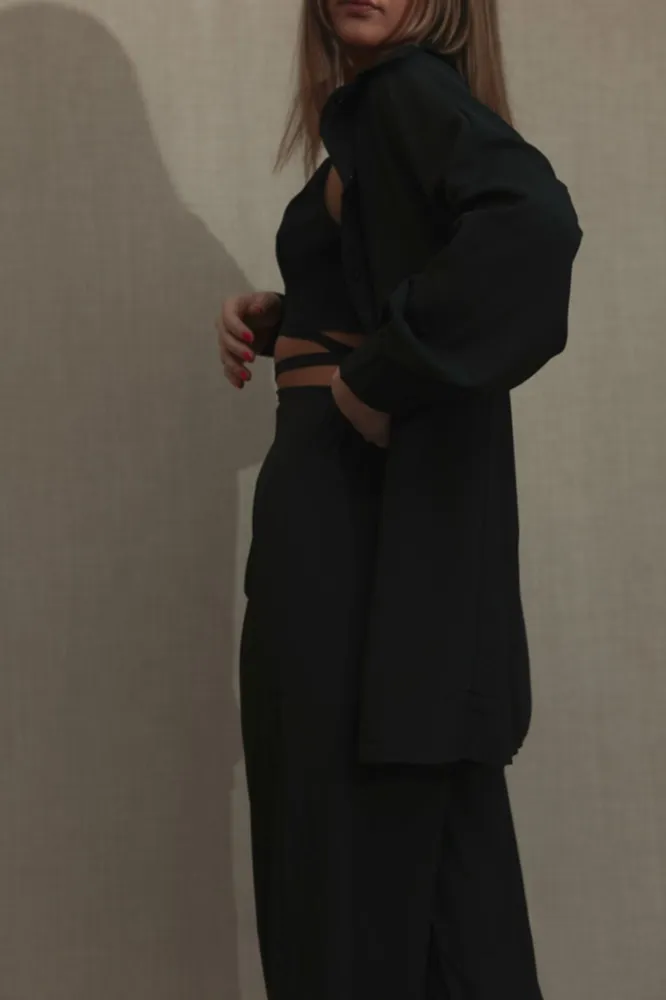 Two Piece Suit Set Black - Image 4