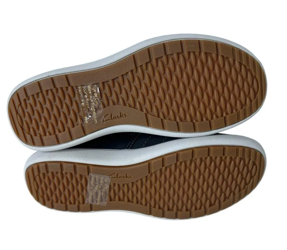 Clarks Nalle Violet Loafer Navy Leather 7.5 - Image 7