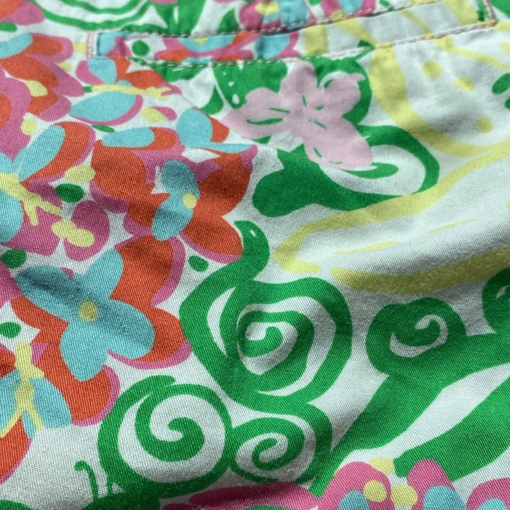 Lilly Pulitzer Butterfly Floral Buttercup Shorts Beach Summer‎ Floral Size 8 - Image 9