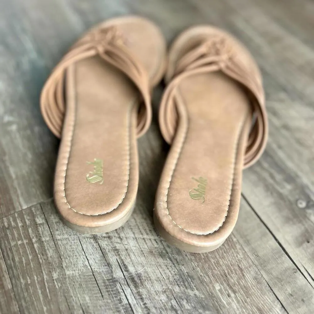 Shein Women’s Size 9 Brown Strappy Knot Sandals - Image 2