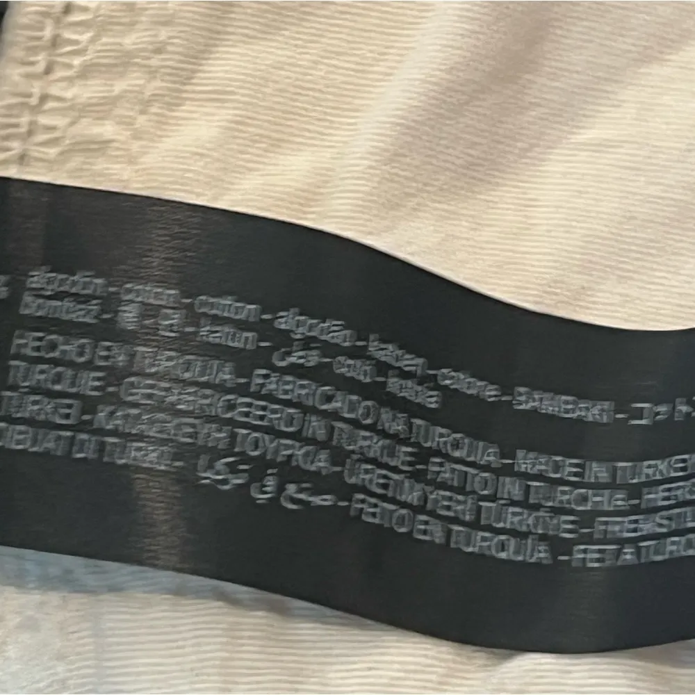 ZARA The Mercer Jogger Mid Slim Fit Cropped Leg Ecru Size L NEW - Image 8