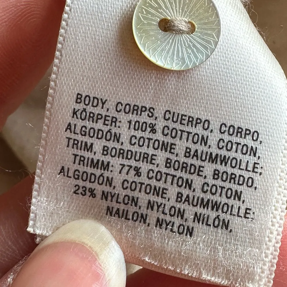 Anthropology Holding Horses CottonTan Blouse Sleeves shoulder & Back Lace SZ XS - Image 11