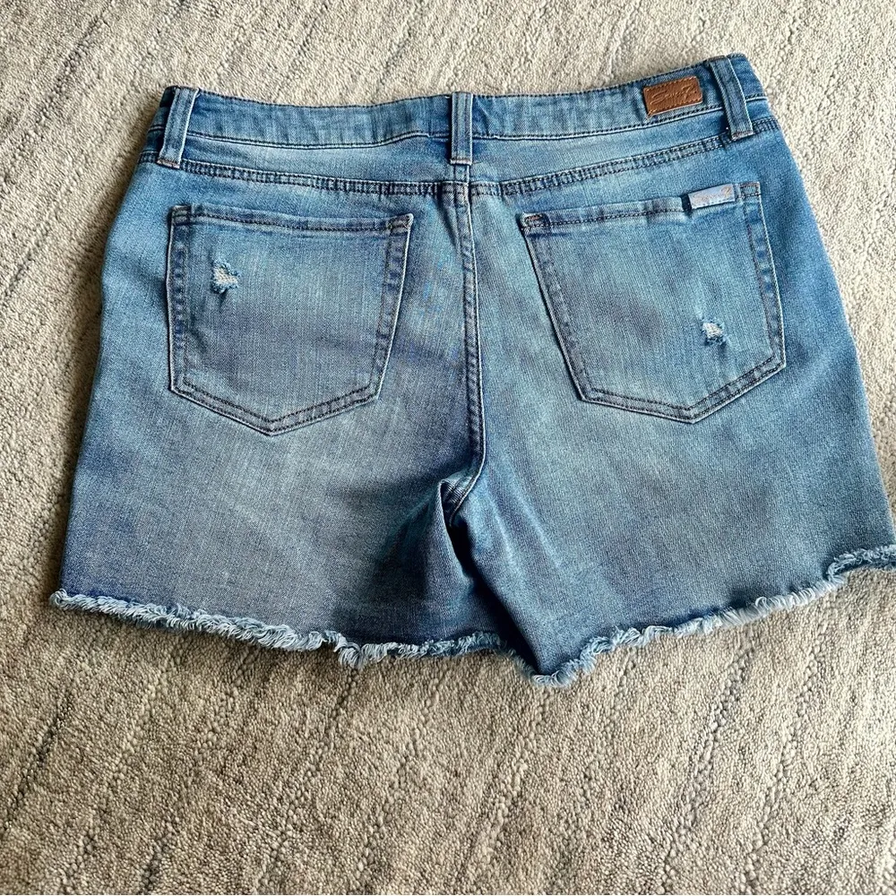 SEVEN WEEKEND RAW HEM JEAN SHORTS - Image 8