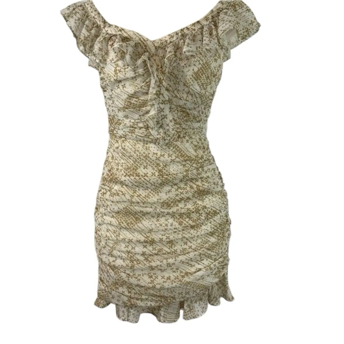 T. J. D. The Jetset Diaries Revolve Hikueru Mini Dress Size Large Ruched Bodycon - Image 11