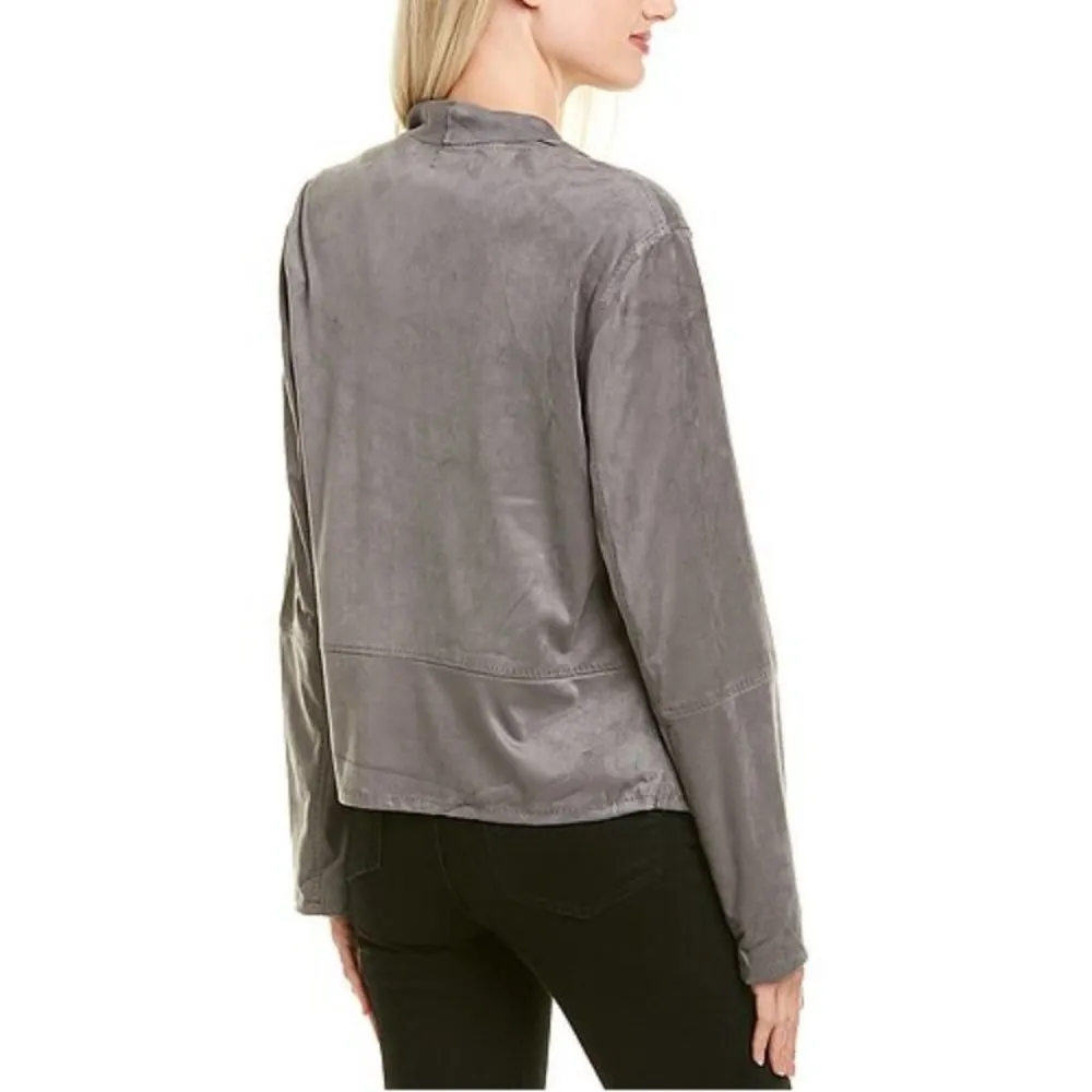 💕MAX STUDIO💕 Faux Suede Drape Front Jacket NWT - Image 8