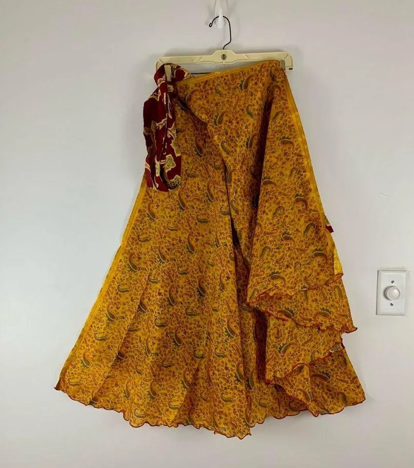 Reversible Maxi Wrap Skirt BINS402 - Image 2