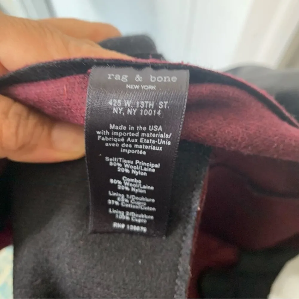 Rag and Bone wool two button blazer jacket size‎ 38 made in USA - Image 4