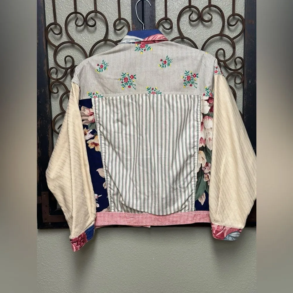 VTG My Boyfriend’s Back Santa Monica shabby chic button up jacket Size M - Image 2