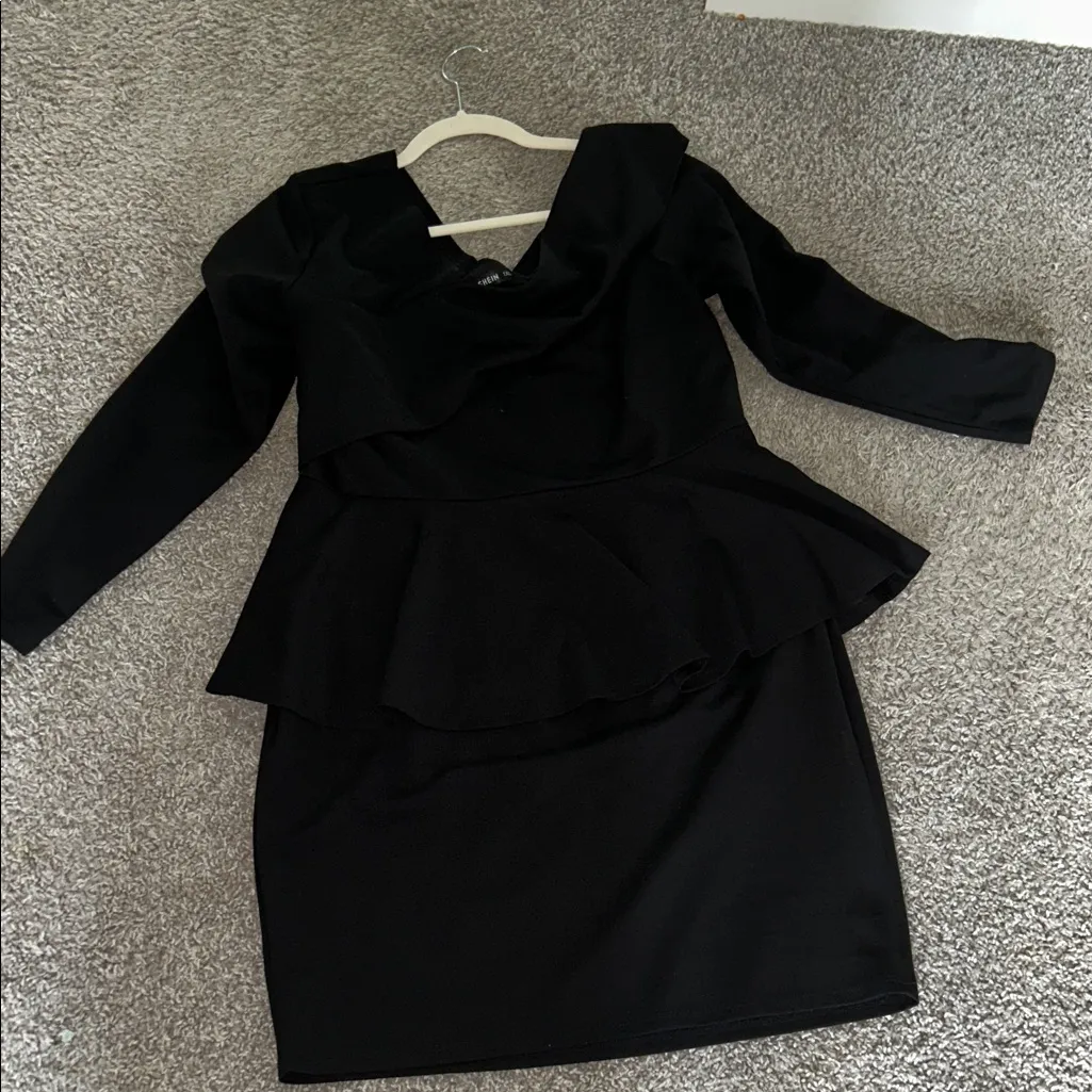 SHEIN Elegant Black Draped Dress - Image 8