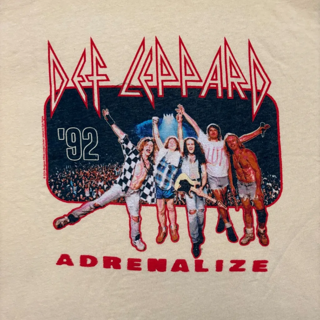 Def Leppard Adrenalize 92 Rock Band T-Shirt Size Extra Large - Image 2
