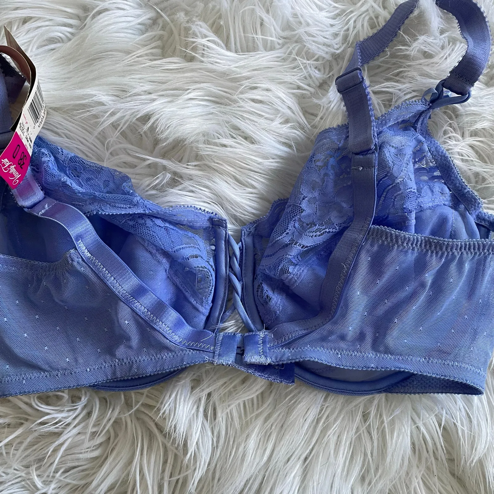 Vintage 80s Vanity Fair Favorite Fantasy Stretch Lace Underwire Bra 38D 38 D New - Image 6