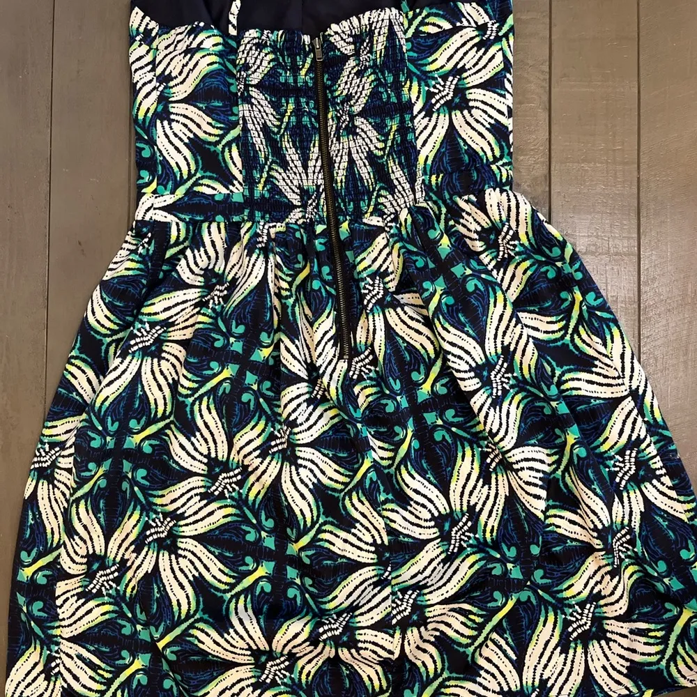 GAP Floral Spaghetti Strap Dress Mini Colorful Boho Chic Travel Resort Vacation - Image 6