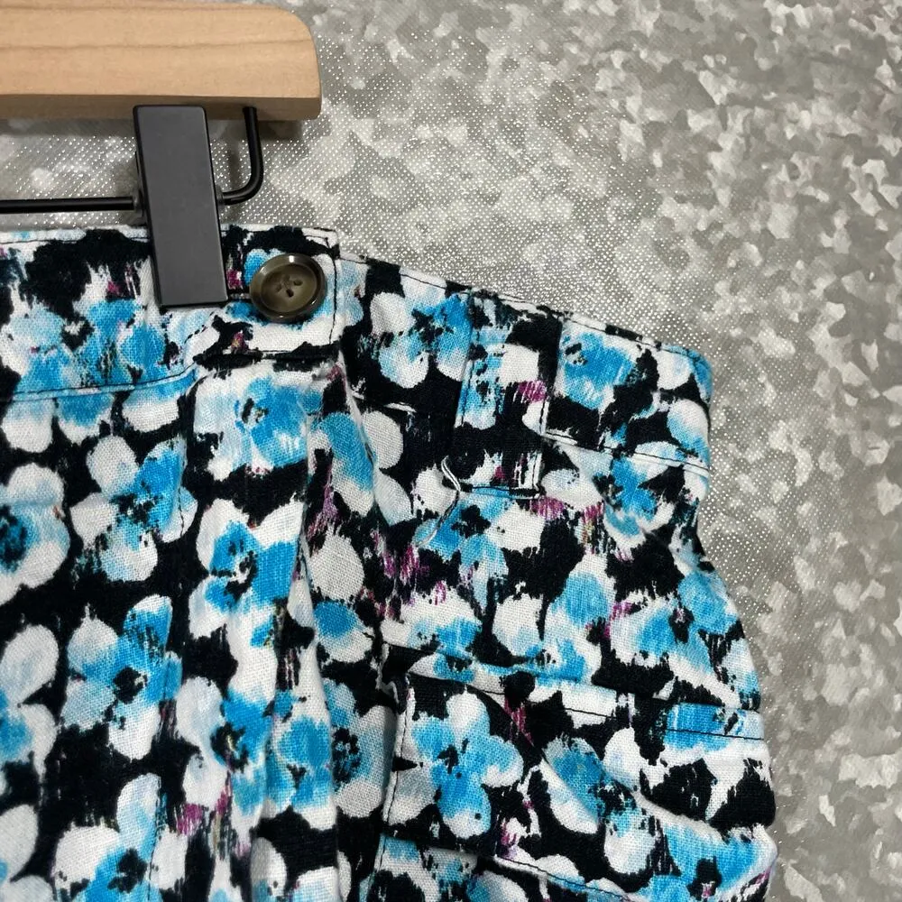 Future Collective Women's Plus Size Blue & Black Cargo Wrap Mini Skirt - Image 2