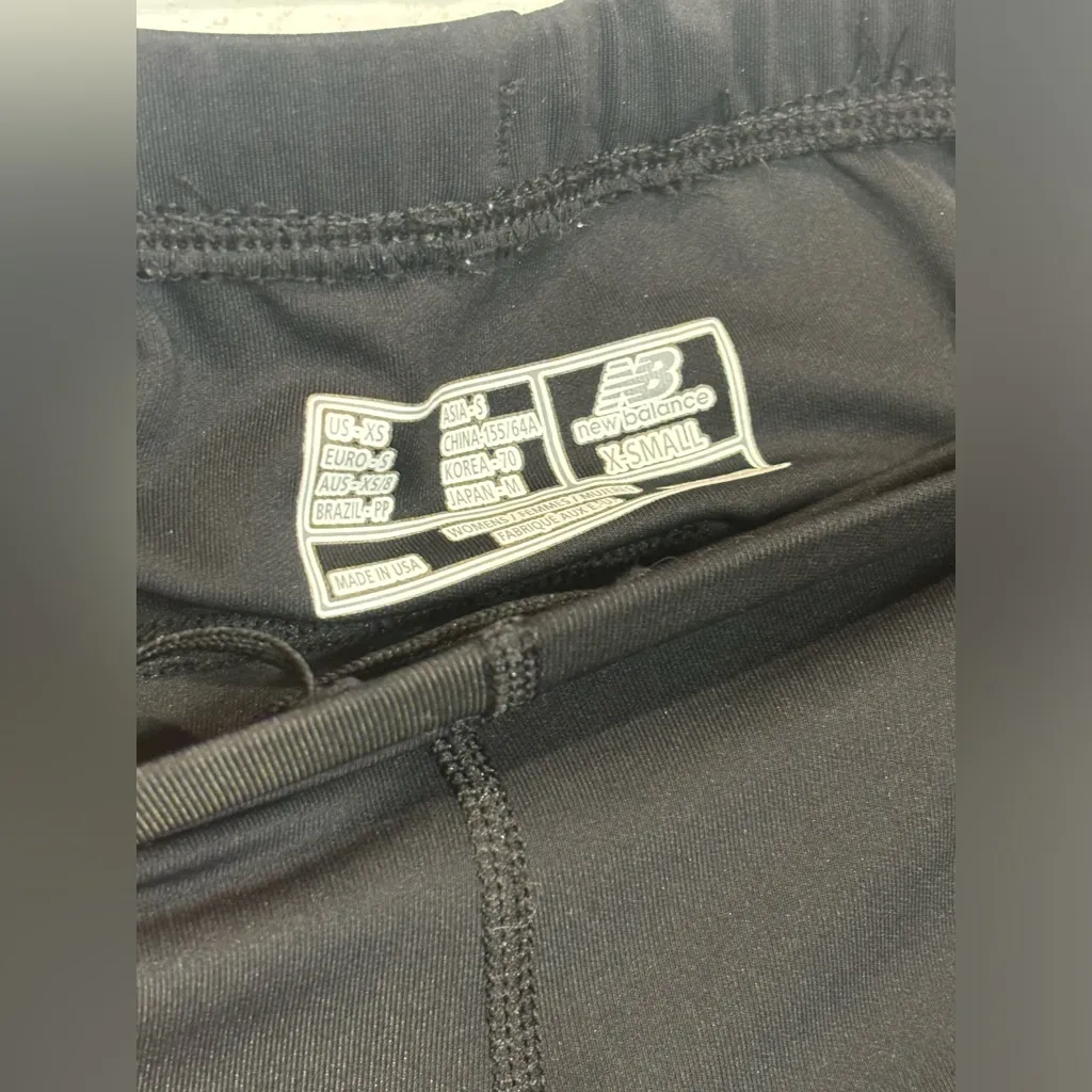 New Balance Woman’s Capri Activewear Black Sportswear Leggings Size XS - Image 3