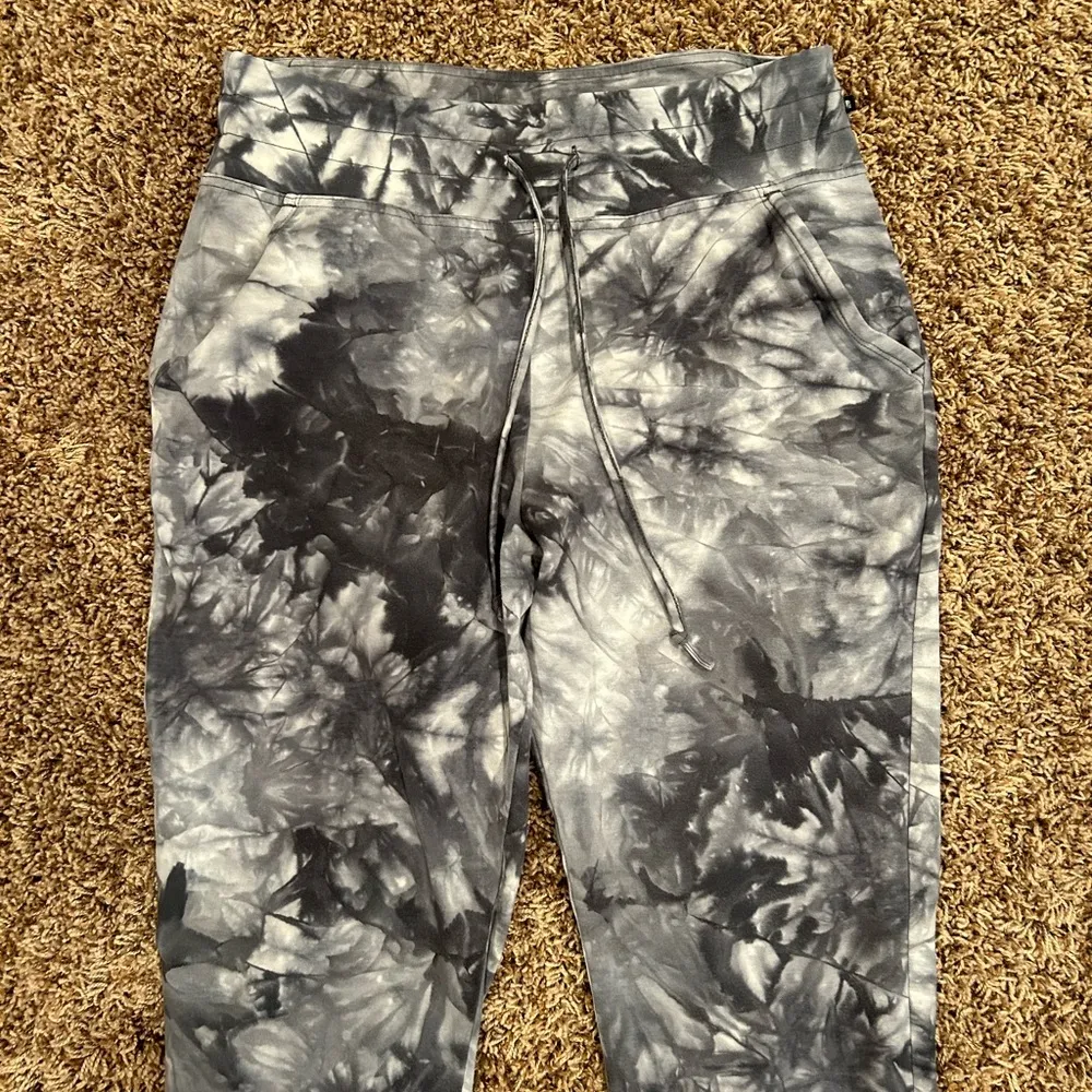 Marika Women's Maxine Marble Print Cotton Blend Athletic Pants Joggers Size M - Image 6