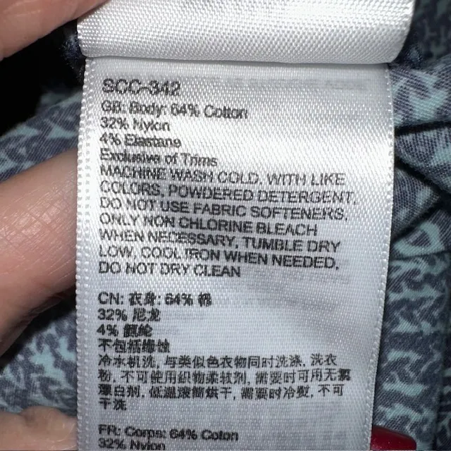 Marmot Shorts Diamond Print‎ Casual Everyday Wear Blue Size 14 - Image 10