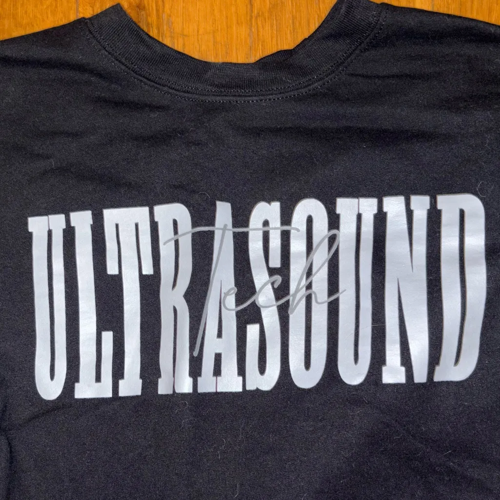 Ultrasound tech crewneck Black - Image 2