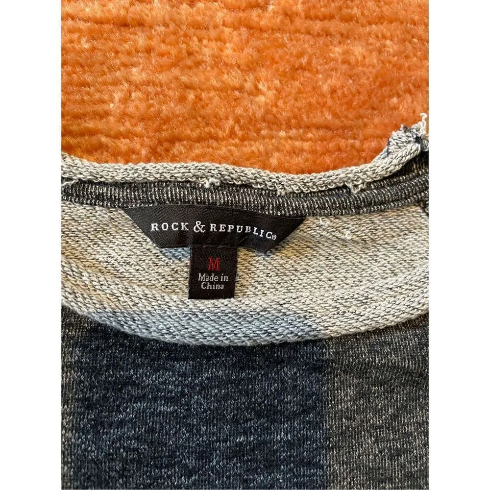 Rock & Republic shoulder off long sleeve T-shirt - Image 3