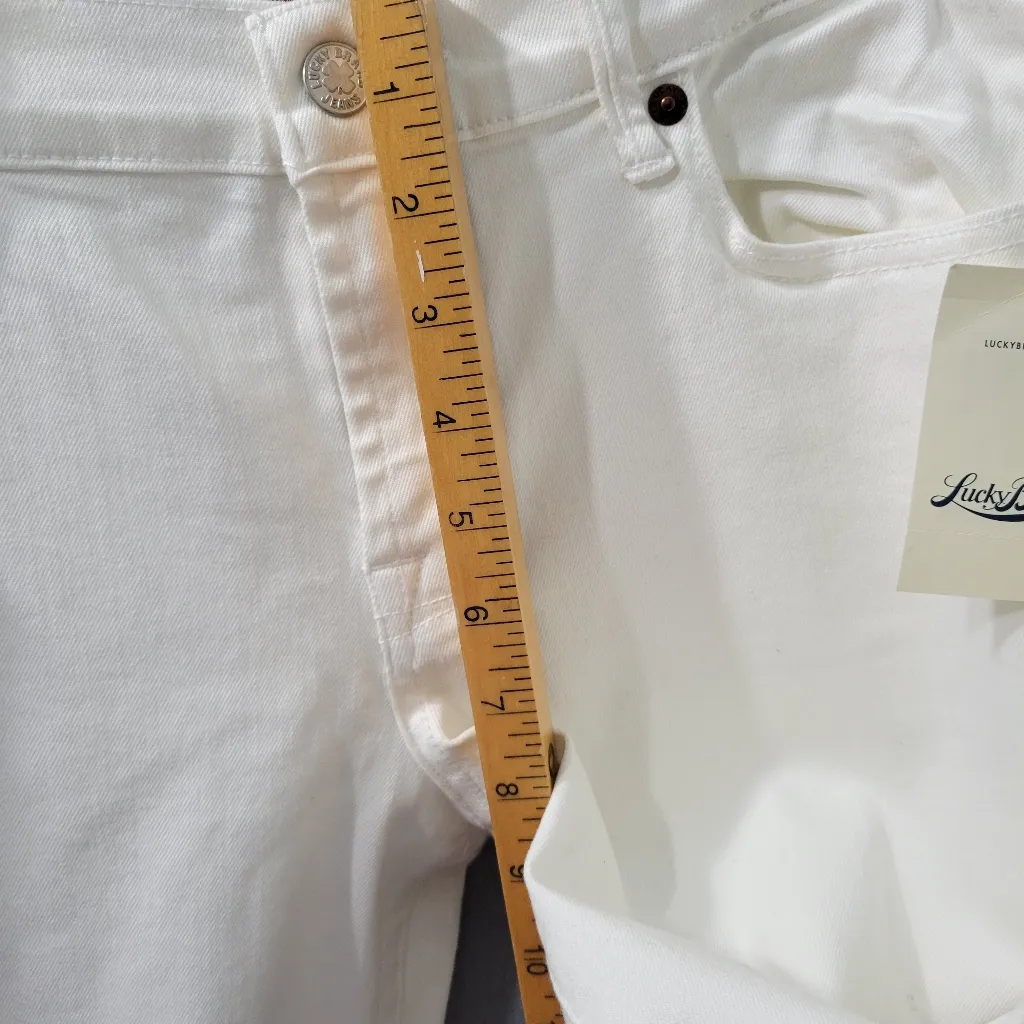 Lucky Brand Sweet'N Crop Jeans  Women's White Size 10 - Image 8