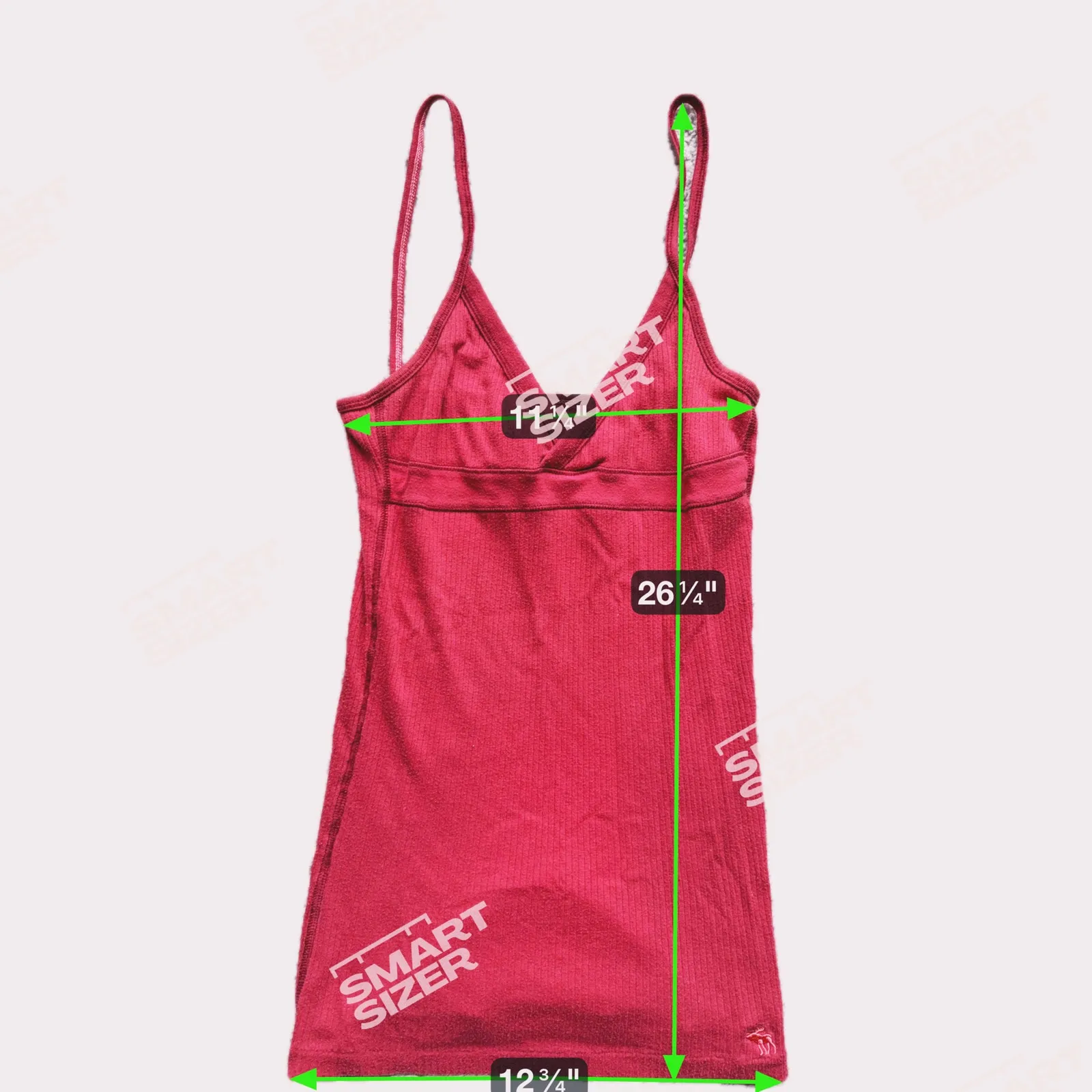 Abercrombie Vintage Y2K Wrap Babydoll Ribbed Tank Top Medium Pink Retro 2000s - Image 4