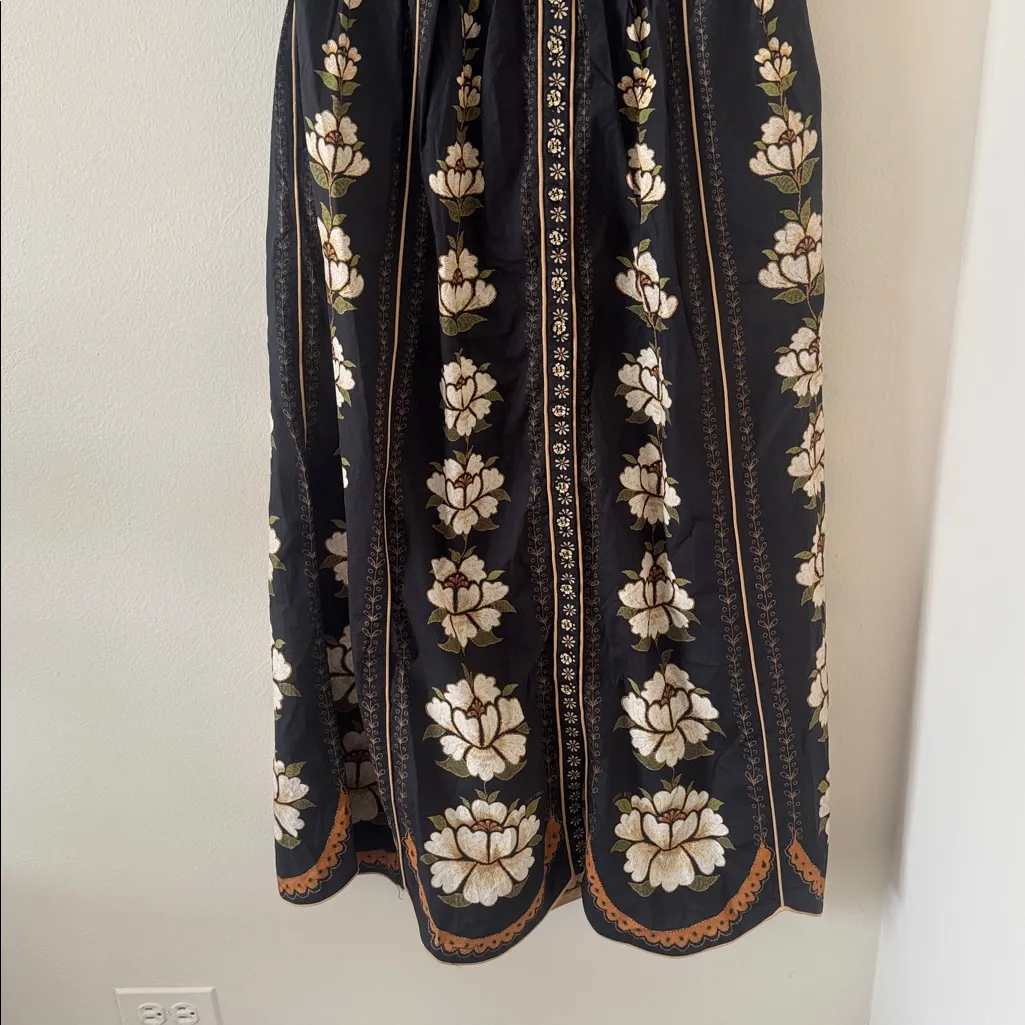 Farm Rio Embroidered Floral Short-Sleeve Midi Dress, Size Medium, $298 - Image 12