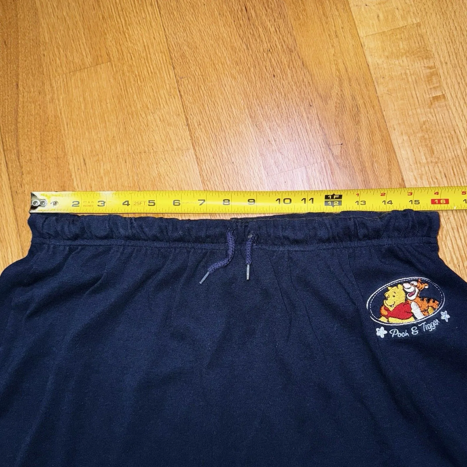 Vintage Disney Pooh & Tigger Women’s 90s/Y2K Embroidered Midi Skirt Navy Blue XL - Image 5