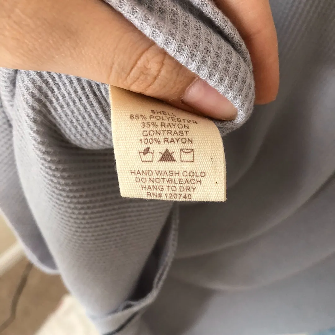 Mystree Grey Waffle Knit Ballon Sleeve top - Image 9