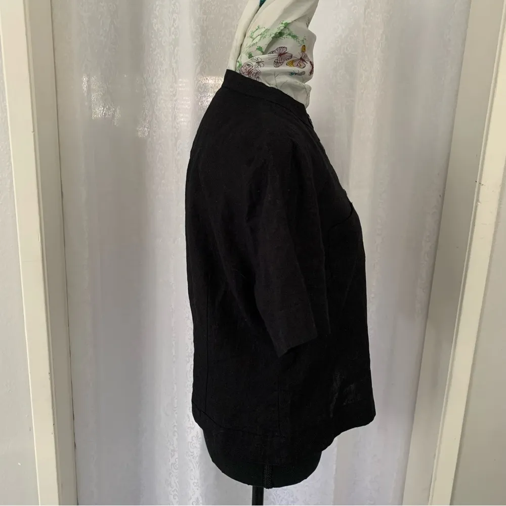 KENAR LINEN BLOUSE Sz:L - Image 4