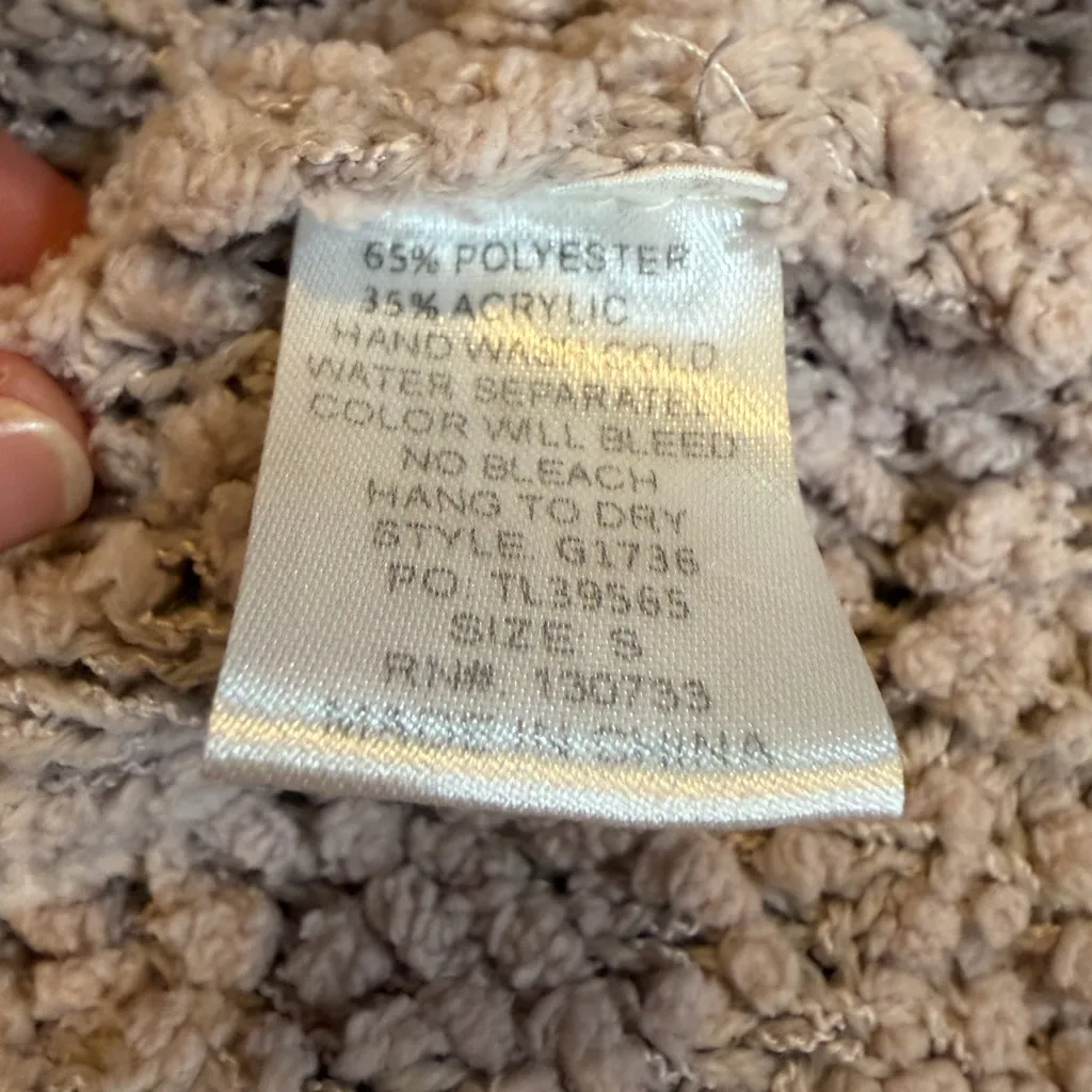 Umgee Soft Blush Cowl Neck Oversized Sweater - Image 3