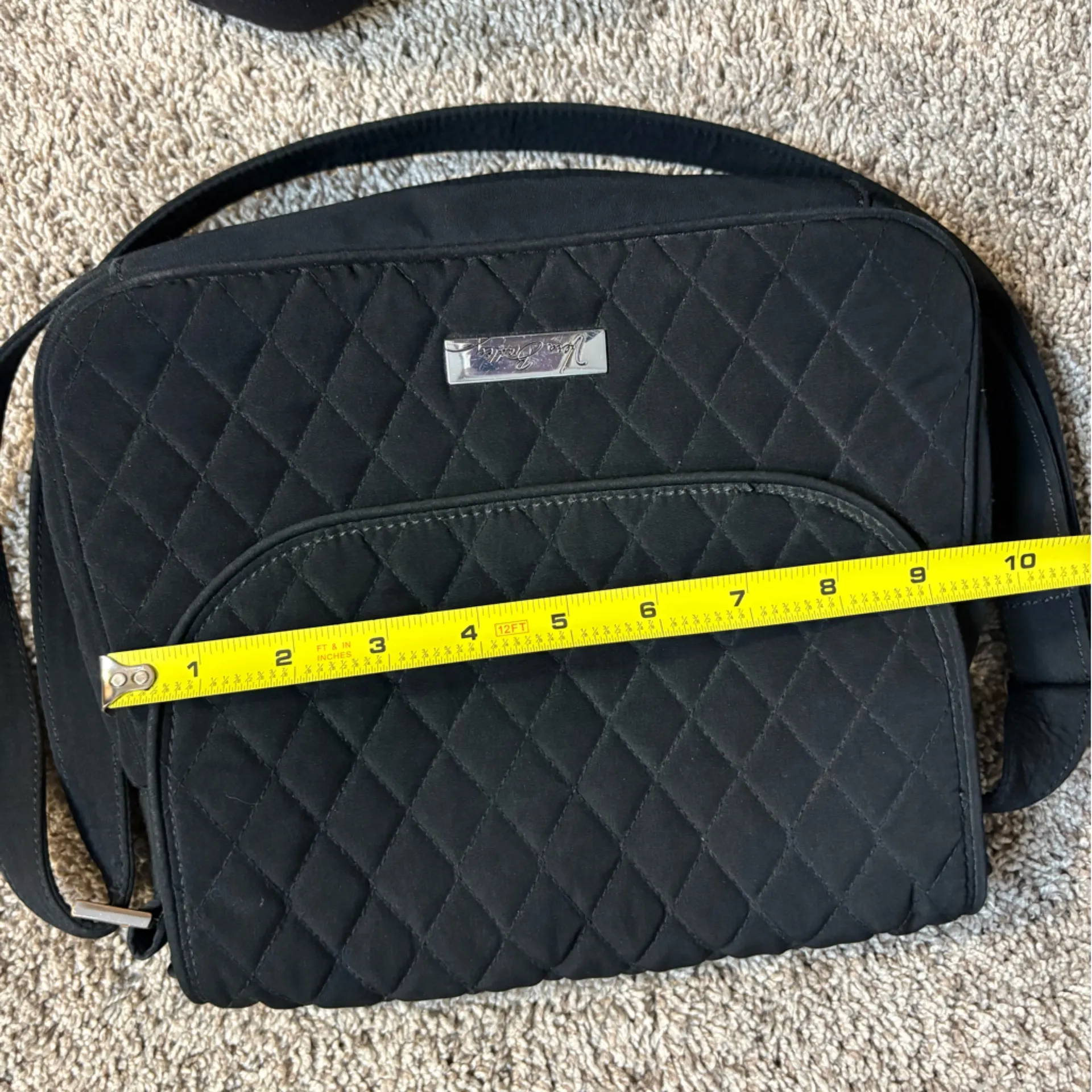 Vera Bradley Black Quilted crossbody purse and wallet - Image 6