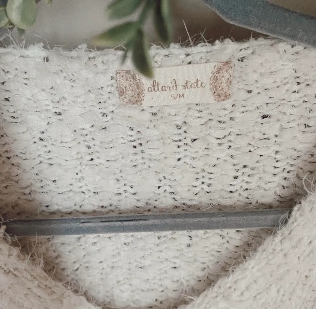 Altar'd State  White Eyelash Sweater   - Image 4